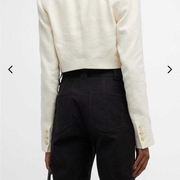 A.L.C Andy Cropped Jacket size 8 NWT NEW Color: Ecru - Picture 5 of 8